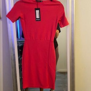 Nasty Girl bright pink dress